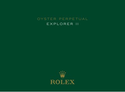 Rolex Explorer II Oyster Perpetual User Manual - cover page