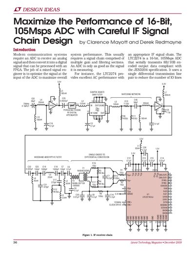linear DESIGN FEATURES LTMag-V19N4-14-LTC2274-ClarenceMayott service manual - cover page