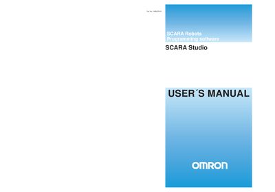 OMRON SCARA Studio User Manual - cover page