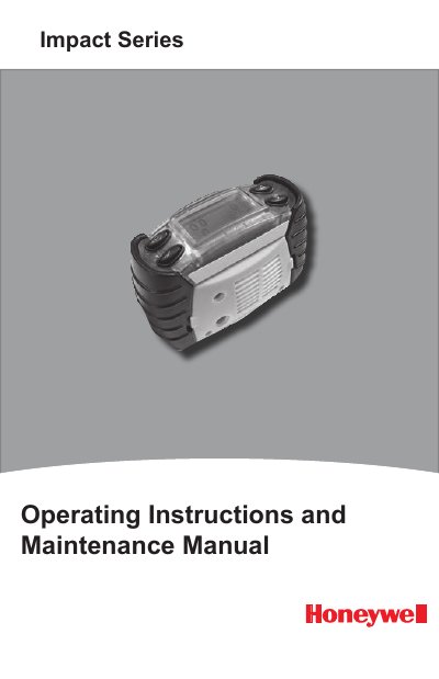 Honeywell Impact / Impact Pro / Impact Pro IR User Manual - cover page