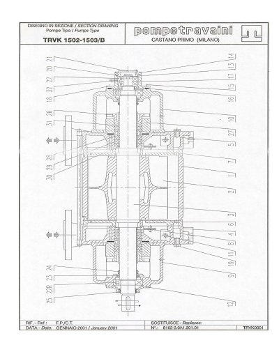 TRAVANI PUMPS USA TRVK 1502-5003 Manual - cover page