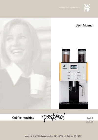 WMF 1300 Coffee Machine User Manual - cover page
