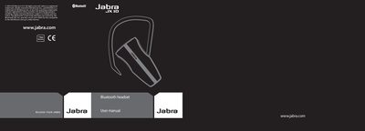 Jabra JX10 Bluetooth Headset User Manual - cover page