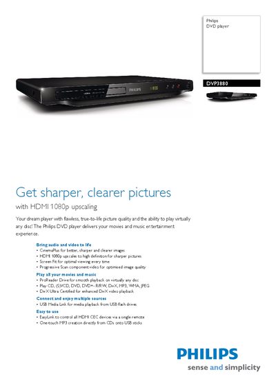 PHILIPS DVP3860 Manual - cover page