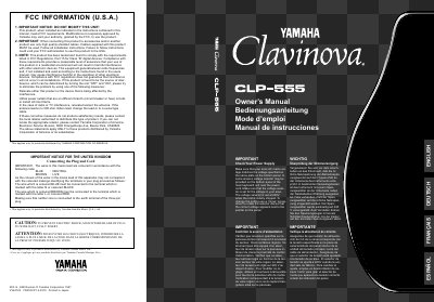 Yamaha CLP-555 Owner's Manual