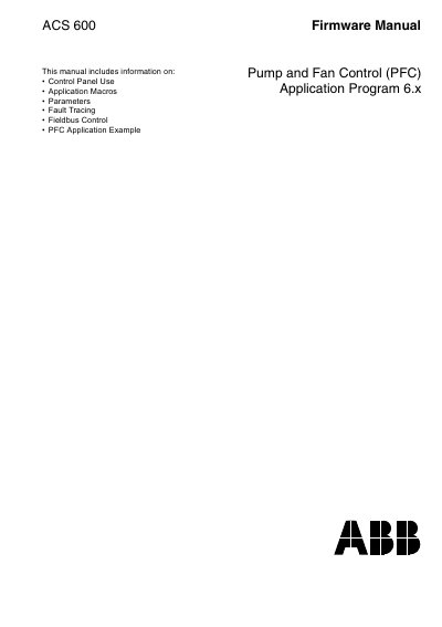 ABB ACS 600 Firmware Manual - cover page