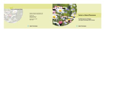 Agilent Technologies HPLC Columns Product Brochure - cover page