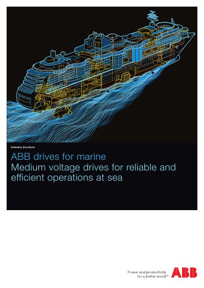 ABB Marine Medium Voltage Drives Brochure - cover page