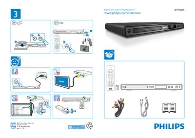 PHILIPS DVP3360K user guide ( English ) - cover page