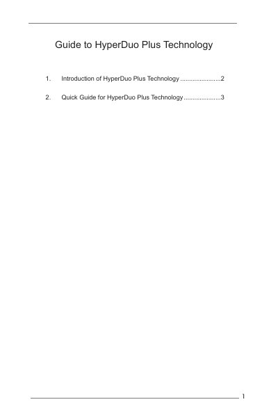 Marvell HyperDuo Plus Quick Start Guide - cover page