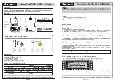 FrSky R9M 2019 Module Instruction Manual - cover page