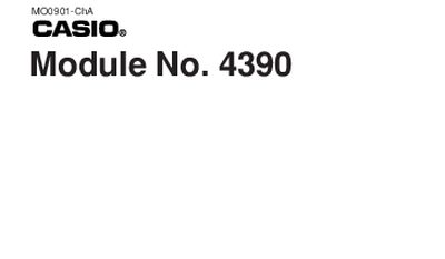 Casio 4390MO0901-ChA Watch User Manual - cover page