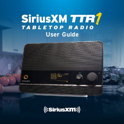 SiriusXM TTR1 Tabletop Radio User Guide - cover page