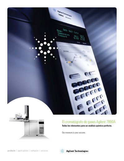 Agilent Technologies 7890A GC Brochure - cover page