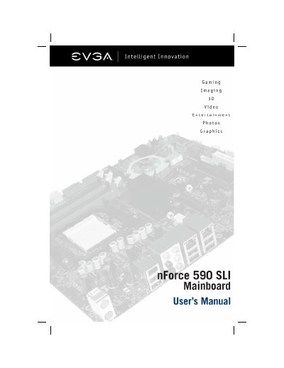 EVGA nForce 590 SLI Mainboard Manual