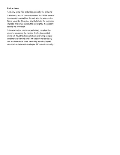 Ideal 30-426 D-Sub/Double-D Service Tool Instructions - cover page