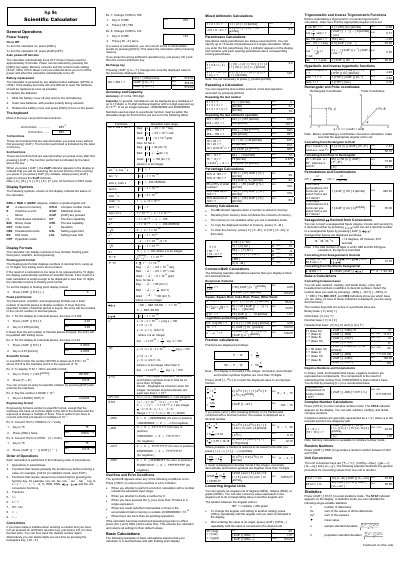 HP 9s Scientific Calculator User Manual - cover page