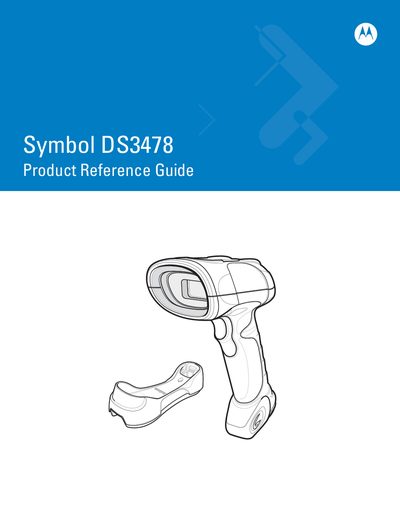 Motorola DS3478 Digital Scanner Product Reference Guide - cover page