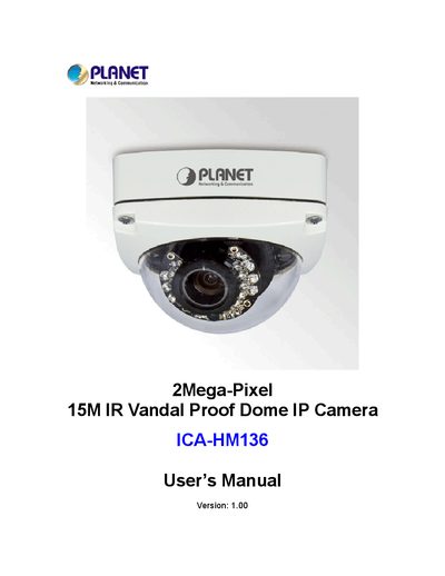Planet ICA-HM136 User Manual