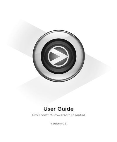 Digidesign Pro Tools M-Powered Essential User Guide - cover page
