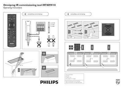 Philips IRT8099/10 IR Commissioning Tool Operating Instructions