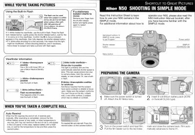 Nikon N50 Quick Start Guide – Shooting in Simple Mode