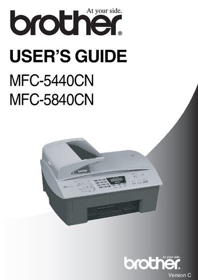 Brother MFC-5440CN / MFC-5840CN User Manual - cover page