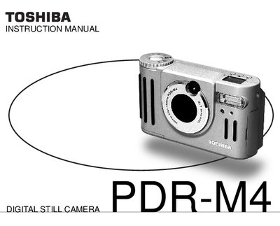 Toshiba PDR-M4 Digital Still Camera User Manual - cover page