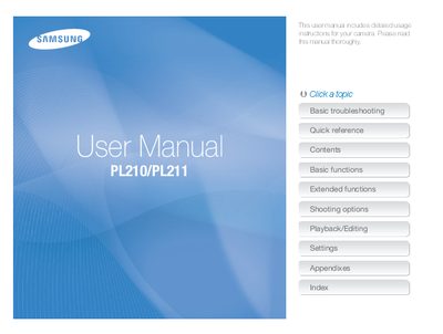 Samsung PL210/PL211 User Manual