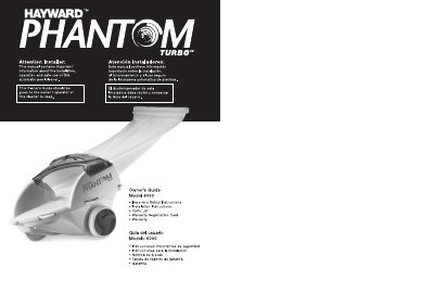 Hayward Phantom Turbo 6000 Owner's Guide - cover page