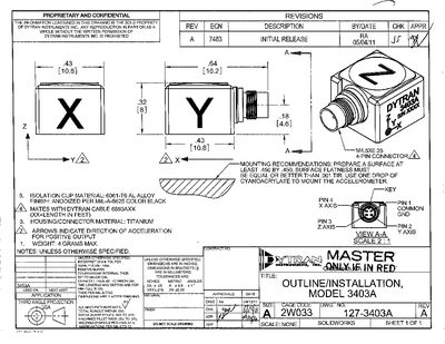 Dytran 3403A Outline Installation Drawing - cover page