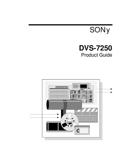 Sony DVS-7250 Product Guide - cover page