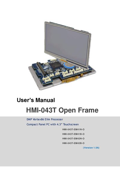 ICOP HMI-043T User Manual - cover page