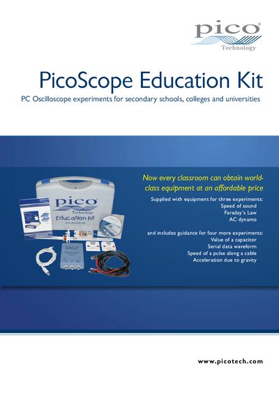 Pico Technology PicoScope Education Kit Datasheet - cover page