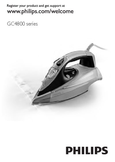 PHILIPS GC4800 series Manual - cover page