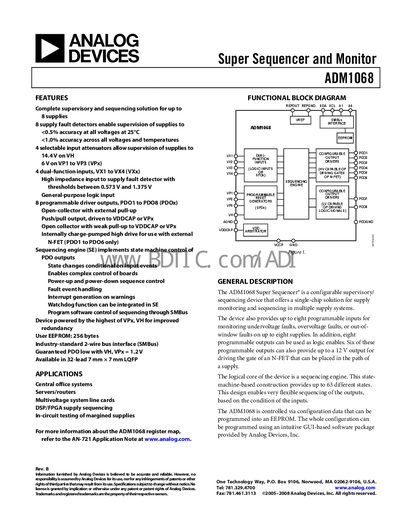 Analog Devices ADM1068 Handbook