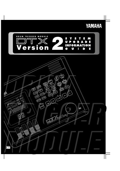Yamaha DTX V2 System Upgrade Information Guide - cover page