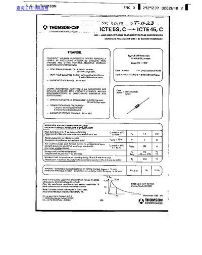 THOMSON ICTE 5S C - ICTE 45 C - cover page