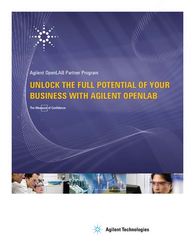 Agilent OpenLAB Partner Program Brochure - cover page