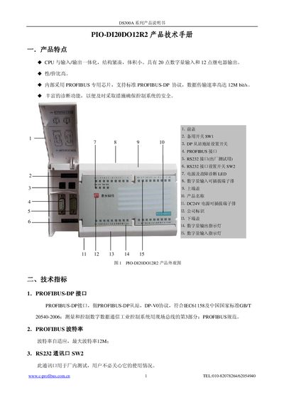 C-profibus PIO-DI20DO12R2 Service Manual - cover page