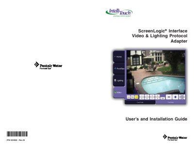 ScreenLogic Interface Video & Lighting Protocol Adapter User's and Installation Guide - cover page