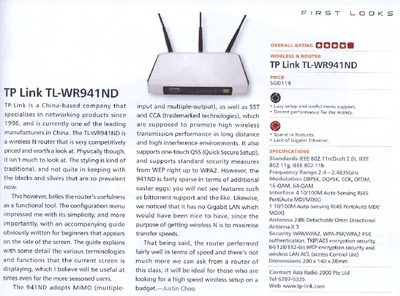 TP-Link TL-WR941ND Product Leaflet - cover page