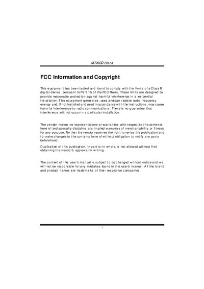 Biostar M7NCD Ultra User Manual - cover page