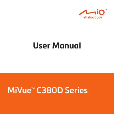 MiVue C380D Series Dash Cam User Manual - cover page