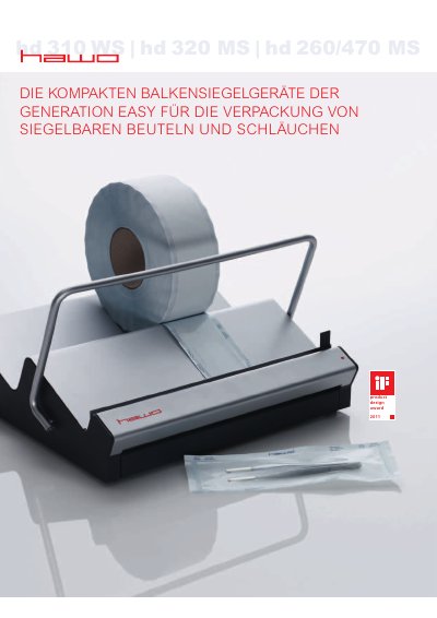 hawo hd310WS hd320MS hd260/470MS technology data - cover page