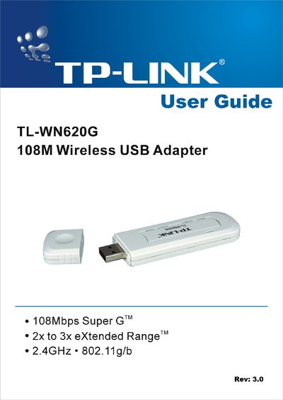 TP-Link TL-WN620G Wireless USB Adapter User Guide