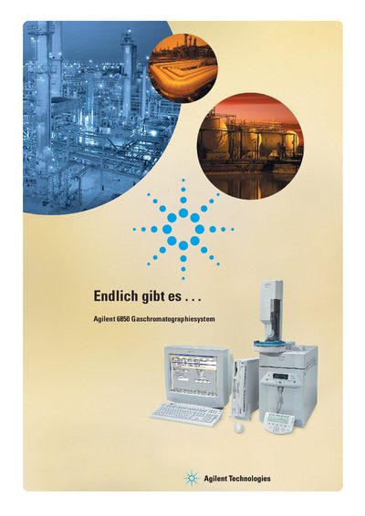 Agilent 6850 Gas Chromatography System Product Leaflet - cover page
