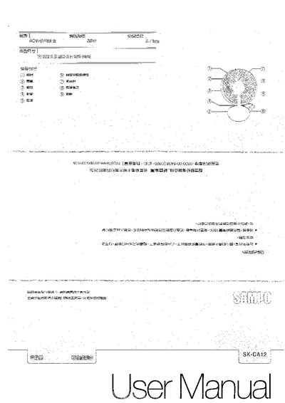 SK-CA12 Electric Fan Manual - cover page