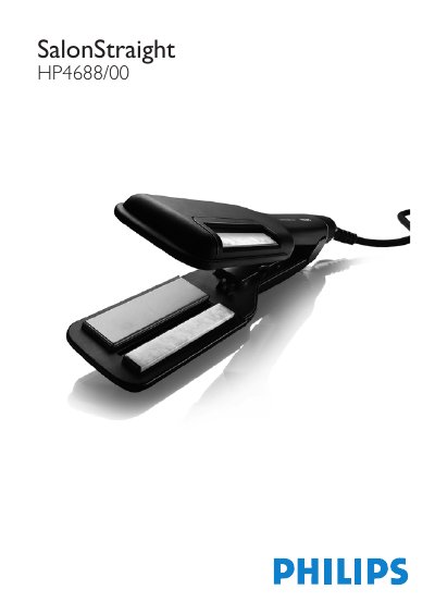 Philips HP4688/00 Hair Straightener User Manual - cover page