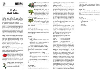 Hanna Instruments HI 3895 Quick Soiltest Kit User Manual - cover page